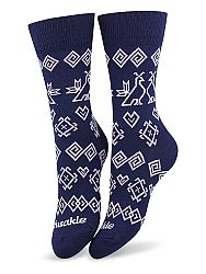 Fusakle ponožky modrotlač čičmany S 35 - 38