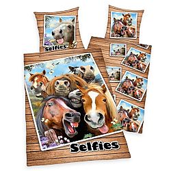 Herding Bavlnené obliečky Farm Selfie, 140 x 200 cm, 70 x 90 cm