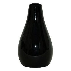 Keramická váza Santaella čierna, 22 cm