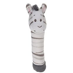Koopman Detské plyšové pískatko Zebra 16 cm