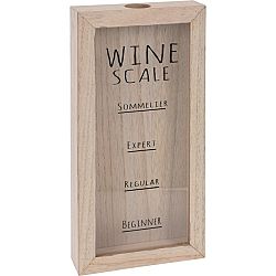 Koopman Drevená dekorácia Wine Scale, 30 x 15 cm