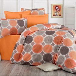 Kvalitex Bavlnené obliečky Delux Targets oranžová, 140 x 200 cm, 70 x 90 cm