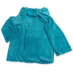 Modom Deka Comfort s rukávmi a vreckom modrá, 180 x 135 cm