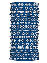 Multifunkčný šál čičmany retro modrý 7158