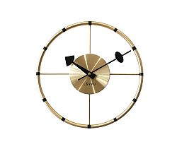 Nástenné hodiny Lavvu Compass zlatá, pr. 31 cm