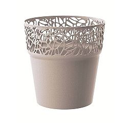 Prosperplast Obal na kvetináč Naturo kávová, pr. 17,5 cm