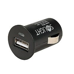 Solight USB nabíjací adaptér do auta, 1x USB, max. 2100 mA, 12 V DC, čierny, DC43