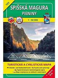Spišská Magura - Pieniny 103 Turistická mapa 1:50 000