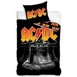 TipTrade Bavlnené obliečky AC/DC Hells Bells, 140 x 200 cm, 70 x 80 cm
