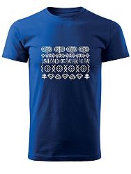 Tričko Čičmany Unisex Kráľovské modré
