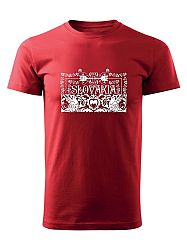 Tričko ľudový ornament Unisex Červené