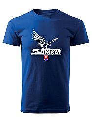 Tričko Slovakia orol znak Unisex Kráľovské modré
