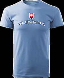 Tričko Slovakia Unisex Svetlomodrá