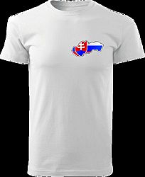 Tričko Slovenská republika Unisex Biele