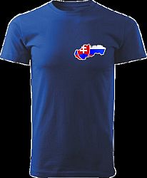 Tričko Slovenská republika Unisex Kráľovské modré