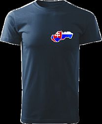 Tričko Slovenská republika Unisex Námornícke modré