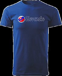 Tričko Slovensko Unisex Kráľovské modré