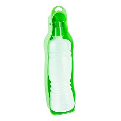 Zvieracia cestovná fľaša s miskou Puppy, zelená
