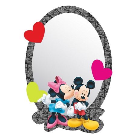 AG Art Samolepiace detské zrkadlo Mickey & Minnie, 15 x 21,5 cm