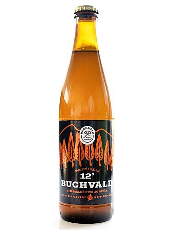 Buchvald pivo svetlý ležiak 12% 500ml