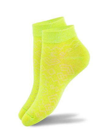 Členkové ponožky čičmany - hraškovo zelené