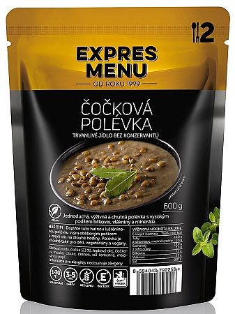 Expres menu Šošovicová polievka 2 porcie 600g