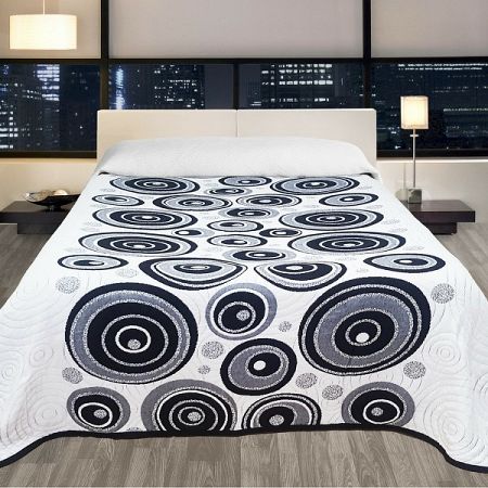 Forbyt Prehoz na posteľ Congo čierna, 240 x 260 cm