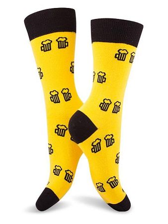 Fusakle ponožky Na zdraví žlté M 39 - 42