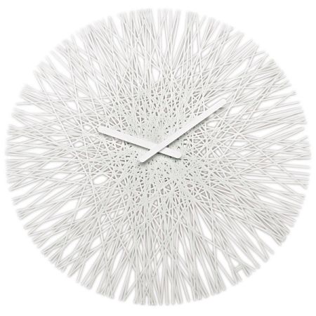 Koziol Nástenné hodiny Silk biela, pr. 45 cm