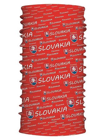 Multifunkčný šál Slovakia znak červený 7168