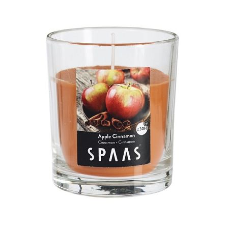 SPAAS Vonná sviečka v skle Apple Cinnamon, 7 cm , 7 cm
