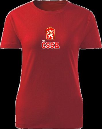 Tričko ČSSR Dámske klasik Červené