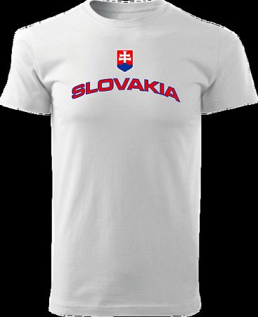 Tričko Slovakia Unisex Biele