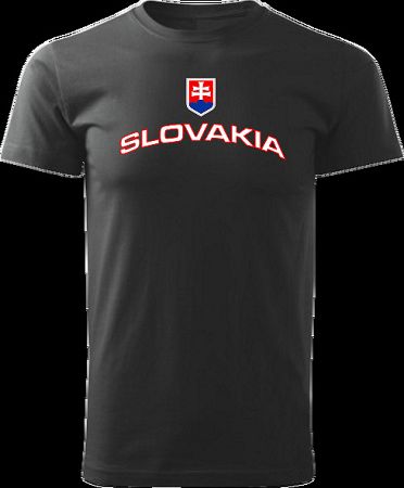 Tričko Slovakia Unisex Čierne