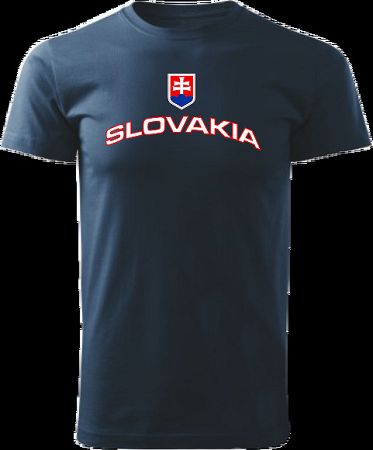 Tričko Slovakia Unisex Námornícke modré