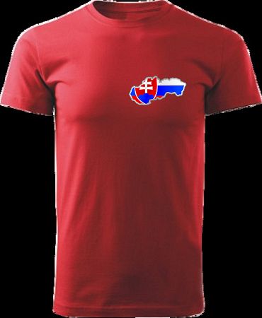 Tričko Slovenská republika Unisex Červené