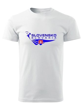 Tričko Slovensko orol Unisex Biele