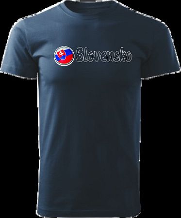 Tričko Slovensko Unisex Námornícke modré