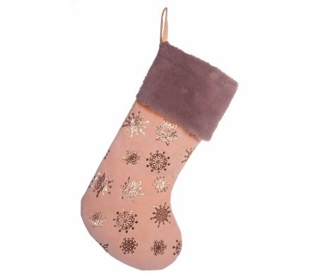 Vianočná ponožka - rúžová